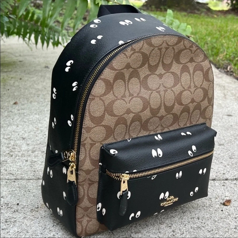 Coach Spookey Spooky Eyes Backpack Haunted Forest Disney NWT Halloween Theme